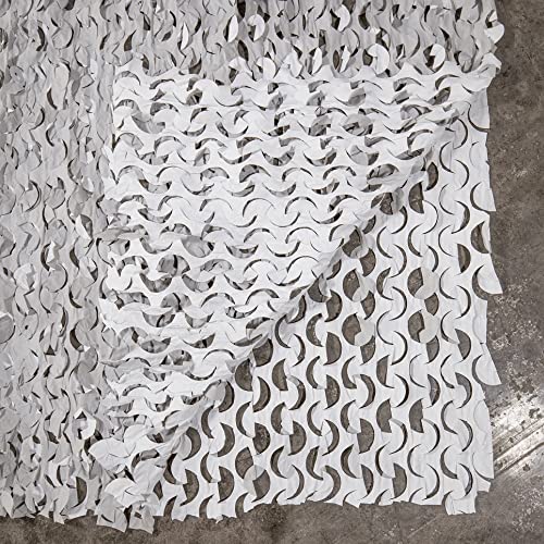 CamoSystems Premium Series Ultra-Lite Camouflage Netting Bulk Roll 7'10" x 85Yd Snow - White/Light Gray
