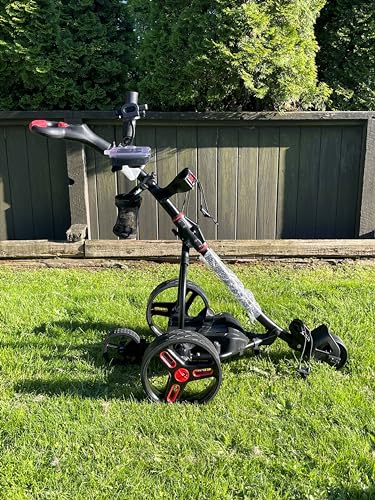 Insanity Golf Electric Golf Trolley with Remote and Seat Black and Yellow