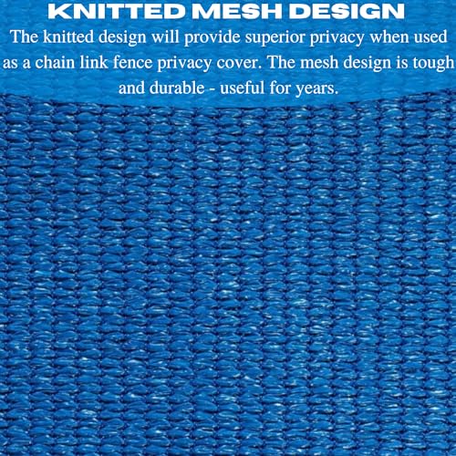 Farm Plastic Supply VBS 80% Blue Shade Cloth Mesh Fabric 12' x 275' Blue