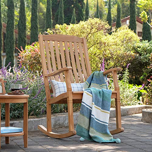 Cambridge Casual Plantation Teak Arie Rocking Chair Chat Set/Natural Teak