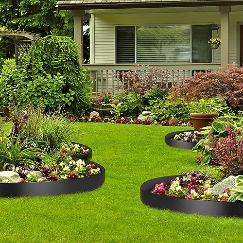 WACTO Flexible Landscape Edging 10" Depth 300 ft Recycled HDPE Black