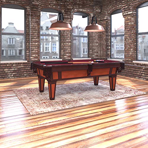 Fat Cat by GLD PRODUCTS Reno 7.5' Pool Table with Dark Cherry Finish, Red Cloth