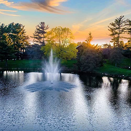 Scott Aerator Amherst 1HP 115V Large Pond Fountain with 100 Ft. Electric Cord