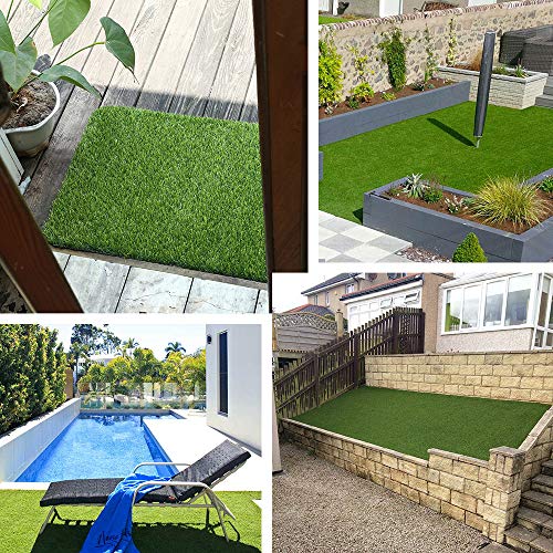 WarmShe Artificial Grass Turf 6FTx71FT Natural