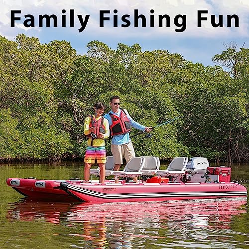 Sea Eagle FastCat Catamaran Inflatable Boat 2-4 Person Red/White