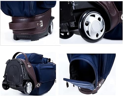 VEraiz Golf Clubs Organizer Bag with Wheels Lightweight 6-Way Divider Stand Bag Men Golf Course