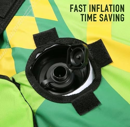 Generic Inflatable Towable Tube for Boating Waterskiing Green