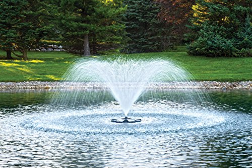Airmax EcoSeries 1/2 HP Fountain with 100' PolyFlex Cord, 3 Patterns & Control Panel Stainless Steel