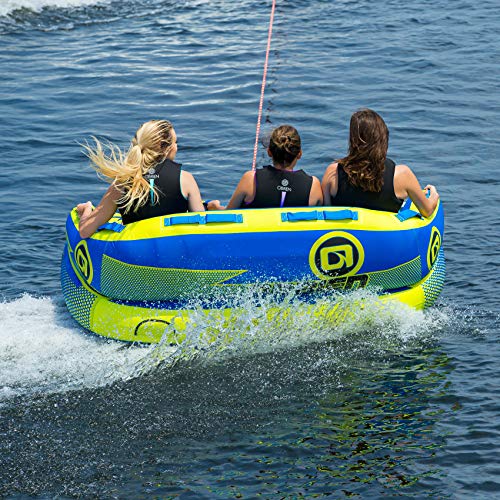 O'Brien Barca 3 Person Inflatable Towable Tube Yellow