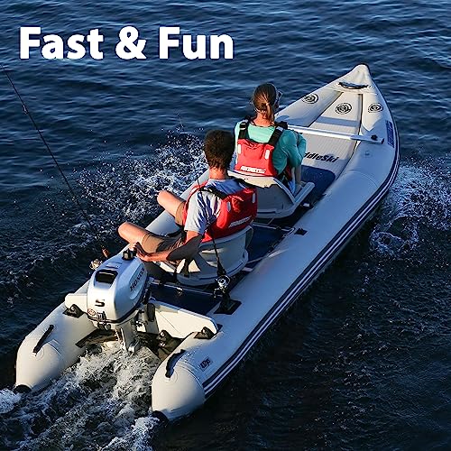 Sea Eagle 437PS PaddleSki Inflatable Catamaran Boat Blue/White