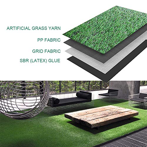 Petgrow Synthetic Artificial Grass Turf Lawn 8ft x 70ft Green