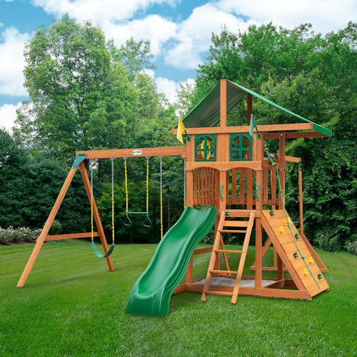 Gorilla Playsets Avalon Treehouse Wooden Swing Set Cedar