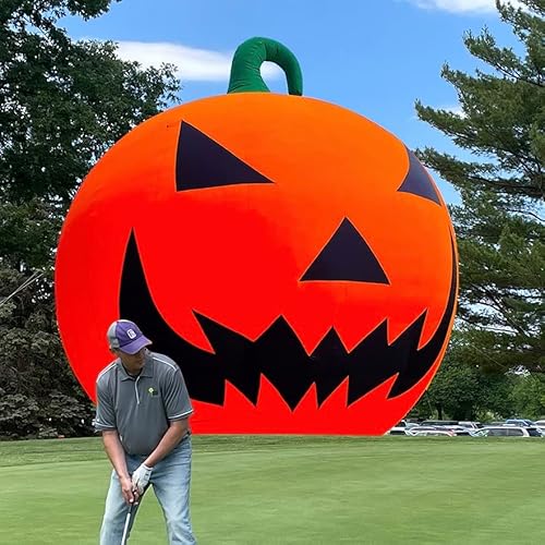 OZIS Giant 40Ft Inflatable Pumpkin Decoration with Blower Orange