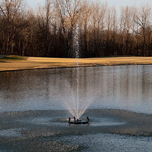 HALF OFF PONDS 1.5 HP Floating Fountain with Color Changing Lights