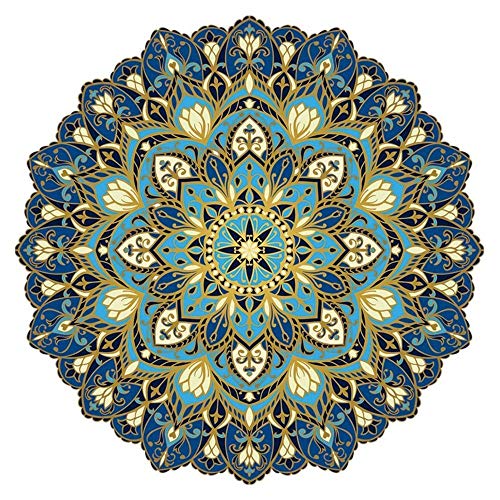 Custom Mosaics, Inc. Cosmic Bliss Mandala Porcelain Swimming Pool Mosaic (30" x 30")