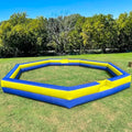 OZIS 26FT Inflatable Gaga Ball Pit with Built-in Blower Blue & Yellow