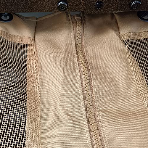 Outsunny 10' x 10' Hardtop Gazebo with Curtains and Netting Brown