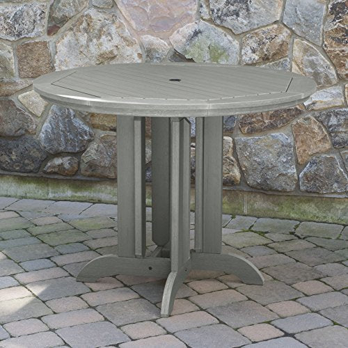 Highwood Hamilton 5 Piece Round Counter Height Dining Set Coastal Teak