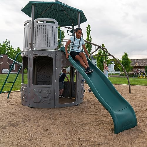 Lifetime Adventure Tower Swing Set Playset Earthtone