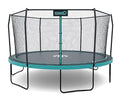 Skywalker Trampolines 12 FT Round Trampoline with Safety Enclosure Teal