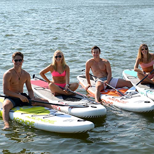RAVE Sports Inflatable Stand Up Paddle Board Package Agonde Borealis Lime