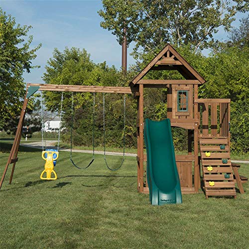 Swing-N-Slide Tioga Fort Swing Set Wood