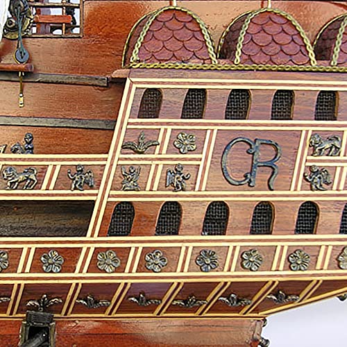 Old Modern Handicrafts HMS Sovereign of The Seas XL Model with Display Case Multicolor
