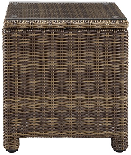 Crosley Furniture Bradenton 5-Piece Outdoor Sofa Set Brown with Sand Cushions