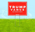 TampaPrinting Trump Vance Yard Sign 18" x 24" with Metal Step Stake