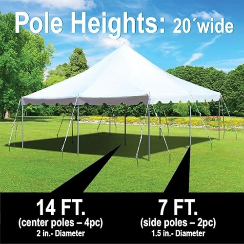 TentandTable 20' x 20' Premium Canopy Tent Blue