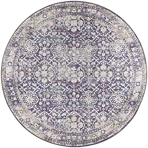 Dalyn Jericho JC3 Violet 10' x 10' Rectangle Soft Round Rug