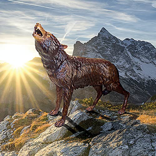 Design Toscano Howl of the Wild Wolf Cast Bronze Garden Statue