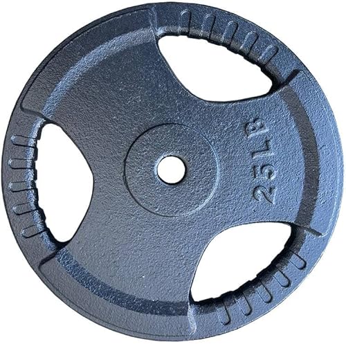 French Fitness Standard Cast Iron 1" Weight Plate Set 350 lbs