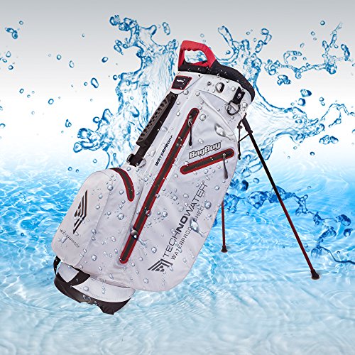 Bag Boy Unisex Techno Water Stand Bag White/Red