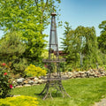 Zaer Ltd. Two-Tiered Metal Plant Stand Eiffel Tower-Inspired Copper Brown