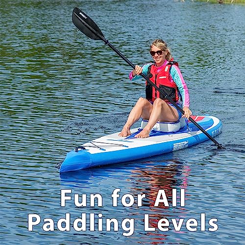 Sea Eagle NeedleNose 12’6” Inflatable Lightweight High Pressure Drop Stitch Stand Up Paddle Board Blue/Gray/White