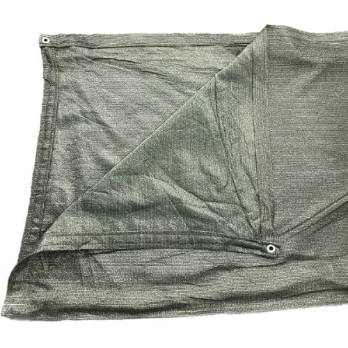 Farm Plastic Supply VBS Green Shade Sail Hemmed with Grommets 12' x 300'