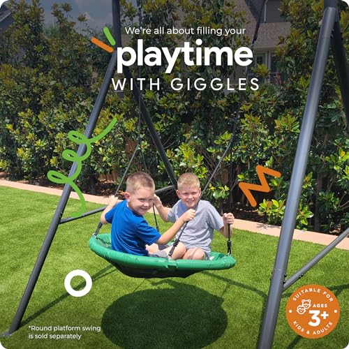 gobaplay Kids Modular Swing Set Frame Gunmetal