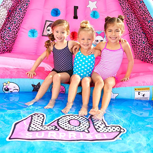 Little Tikes L.O.L. Surprise Inflatable River Race Water Slide with Blower Multicolored