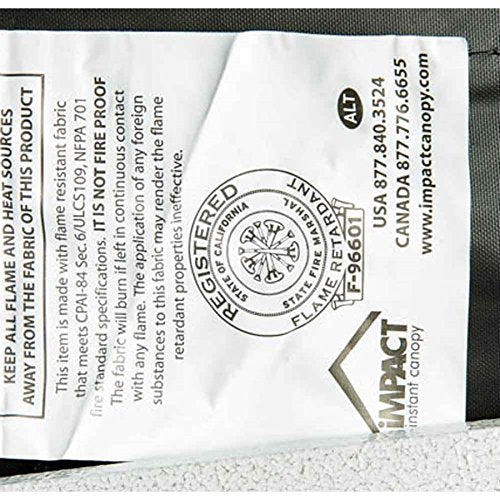 Impact Canopy 10' x 20' Pop Up Canopy Tent Commercial Grade Aluminum Frame 500D Fabric White