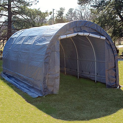 King Canopy Dome Garage 10' W x 20' D Silver