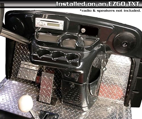 Performance Plus Carts EZGO TXT Golf Cart Carbon Fiber Dash Cover Assembly