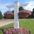 Generic 42" XL Industrial Strength Hanging Basket with Coconut Liner and Heavy-Duty Chain Black