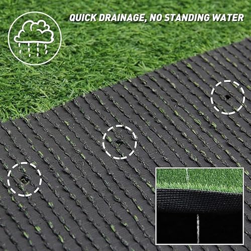 Petgrow Thick Artificial Grass Turf Mat 5 x 60ft Green