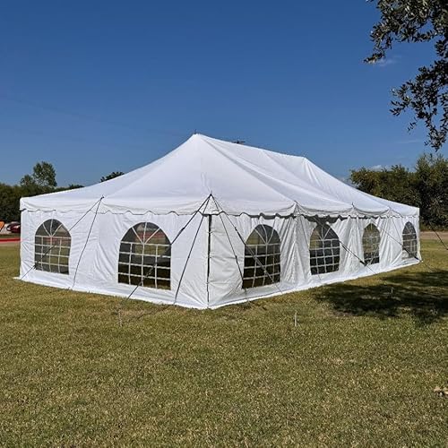 DELTA 40'x20' PVC Fire Retardant Heavy Duty Party Tent White