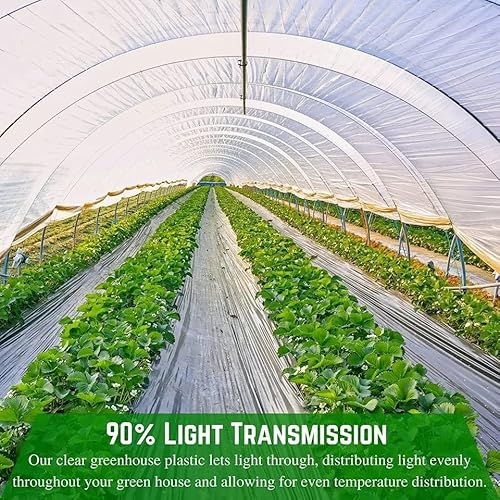 Farm Plastic Supply 4 Year Clear 6 Mil Greenhouse Plastic Sheeting Clear 40' x 100'