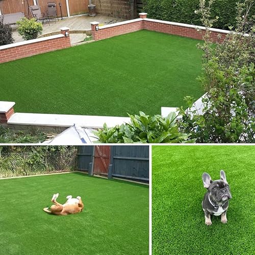 Petgrow Thick Artificial Grass Turf Mat 5 x 60ft Green
