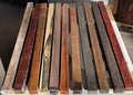 Globalwoods Exotic Woods Pool Cue Blanks 11 Pcs Combo 1.5x1.5x24 Mixed