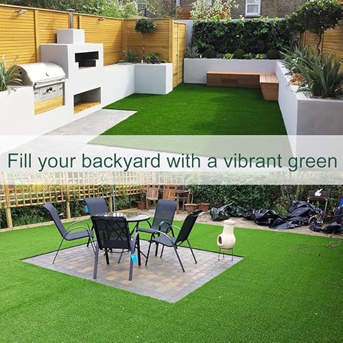 Petgrow Thick Artificial Grass Turf Mat 5 x 60ft Green