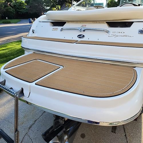 Generic Boat EVA Faux Teak Decking Floor Kit for 2012 Sea Ray 260 SD Cockpit
